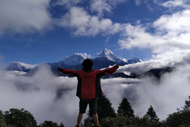 4-Days Amazing Short Trekking of Pokhara Valley - The mountain scenery: snow, forest, and working villages