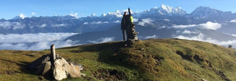 4 Days Pikey Peak Trek : The Best View of Mt Everest - The eight-hour road to Dhap and the walk to Jhapre