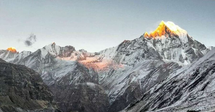 Annapurna Base Camp Heli Tour - Arriving at Annapurna Base Camp at 13,125 feet