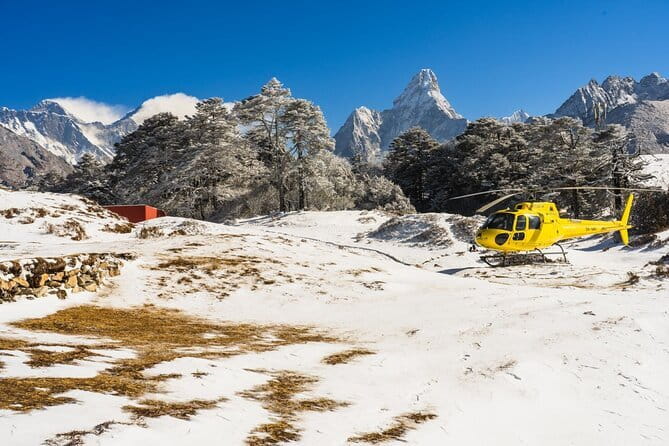 Everest Base Camp Helicopter Tour with Landing - Lukla refueling and the first mountain views