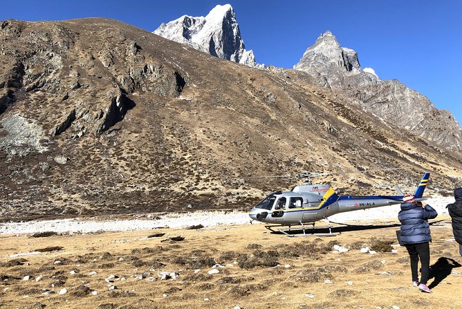Everest Base Camp Helicopter Tour with Stop at Everest View Hotel - Everest Base Camp from the air
