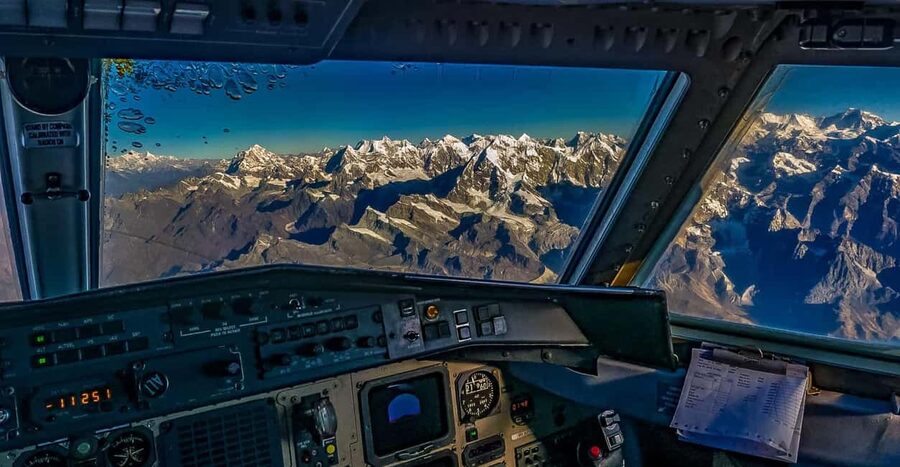 Everest Scenic Mountain Flight (Review Exclusion Section) - Tribhuvan International Airport and the first views