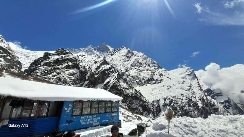 Helicopter tour to Annapurna Base Camp from Pokhara -1 Day - The route over the Modi River Valley