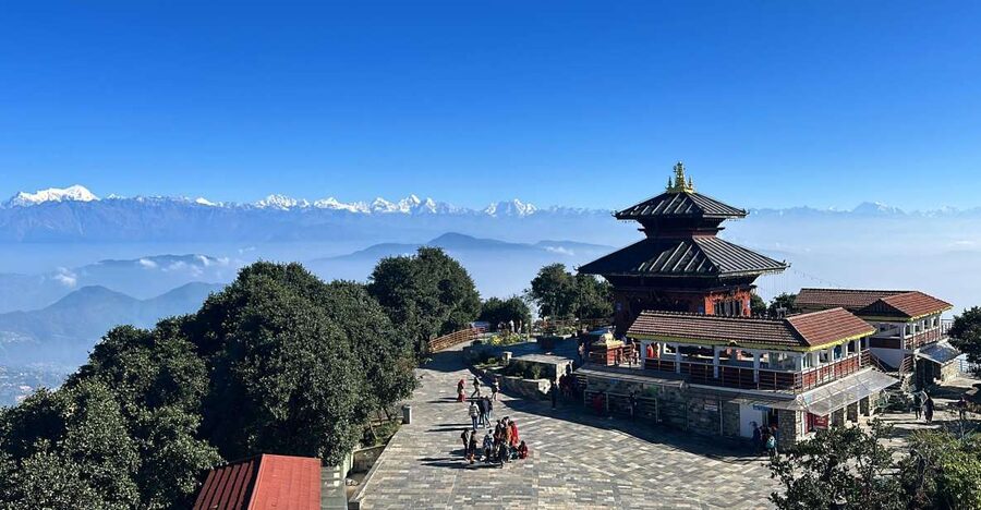 Kathmandu: Chandragiri Cable Car, and Swayambhu - Two hours at the top