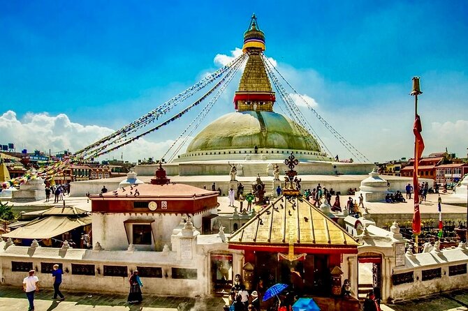 Kathmandu: Full Day Top 4 UNESCO Tour with Lunch - Private/Group - Boudhanath, a giant stupa and a calmer finish