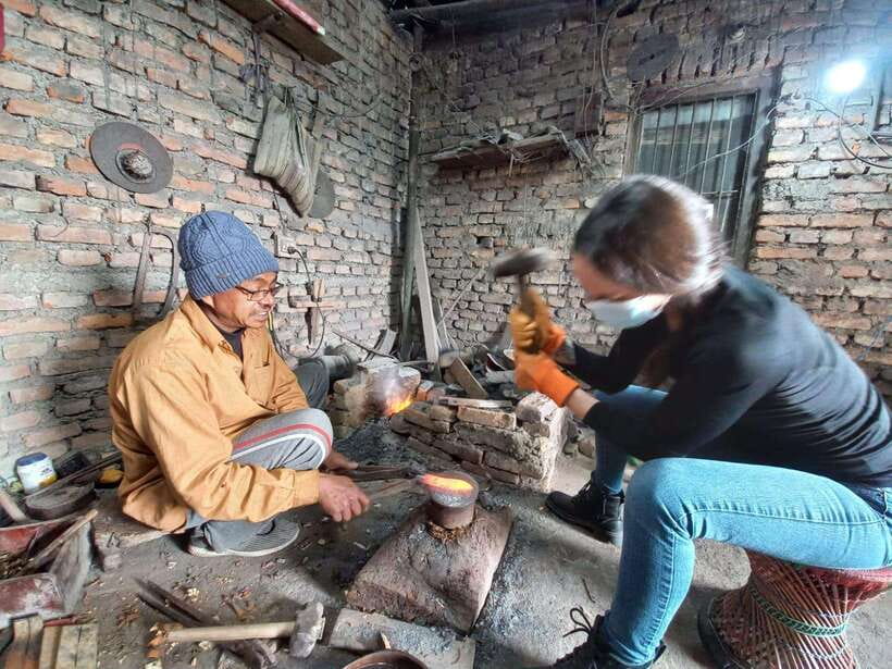 Knife Khukuri Making Workshop - Arriving at a blacksmith’s home in Bagmati