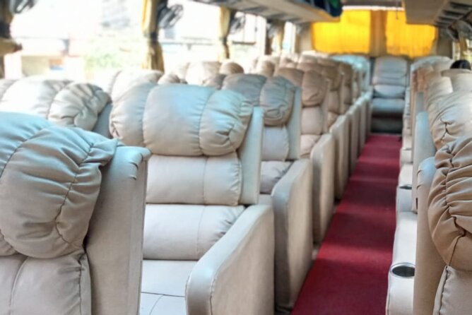 Luxury Sofa Bus from Kathmandu to Pokhara - Leaving Kathmandu early from Nayabazar