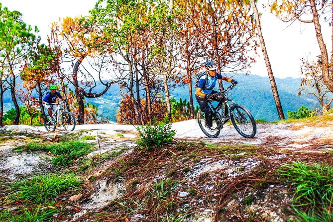 Mountain Bike Tour - Riding back through Kathmandu traffic