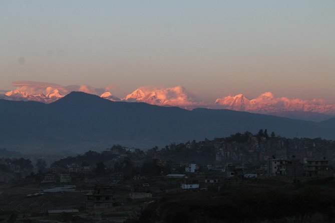 Mt Everest view from Nagarkot -hiking to Changu UNESCO site - Nagarkot at 2,175 meters