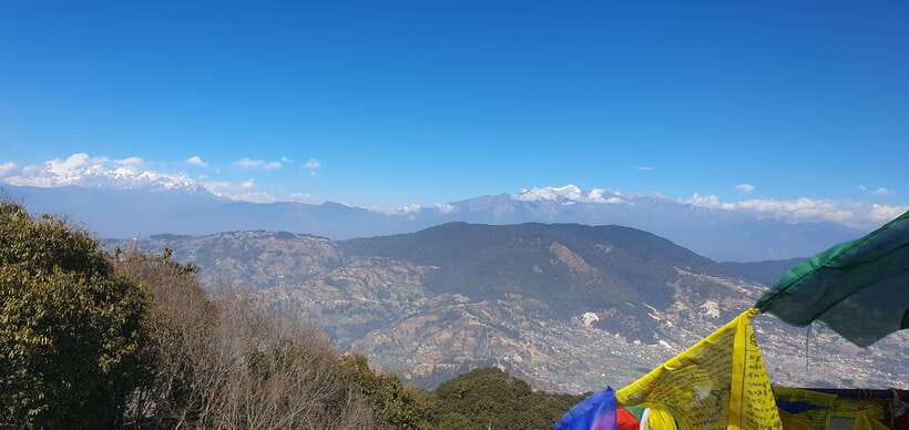 Nagarjun Jamacho Day Hike – Stunning Valley Himalayan Views - The descent, monasteries, and village glimpses