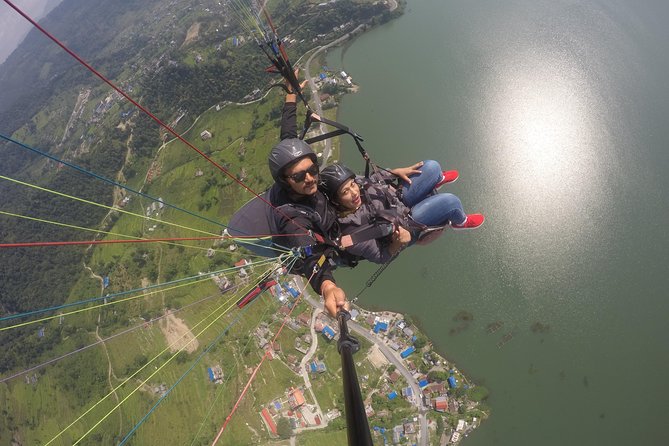 Paragliding - The flight above Lakeside Pokhara