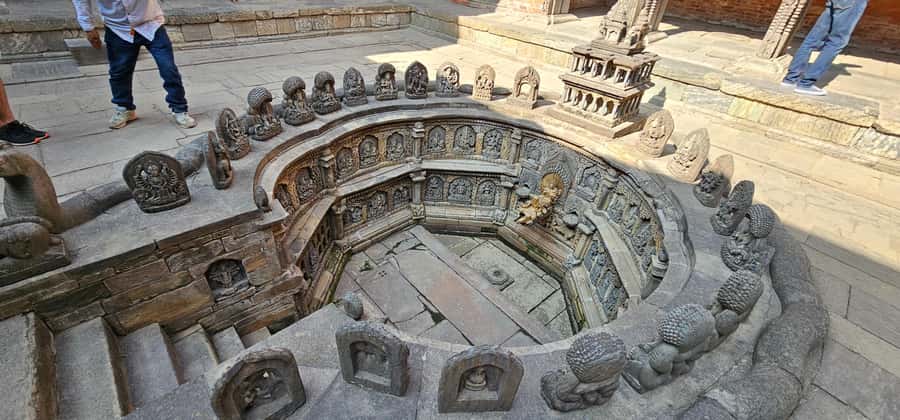 Patan and Bhaktapur City Full Day Tour - The Golden Temple: a quieter stop in Patan
