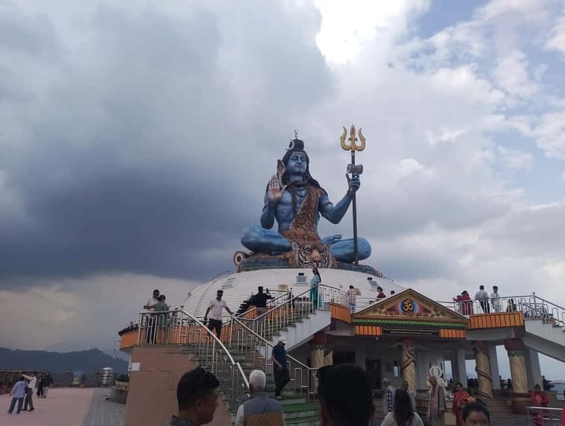 Peace & Panorama: Stupa and Pumdikot Scenic Drive Tour - World Peace Stupa: calm views over Phewa Lake