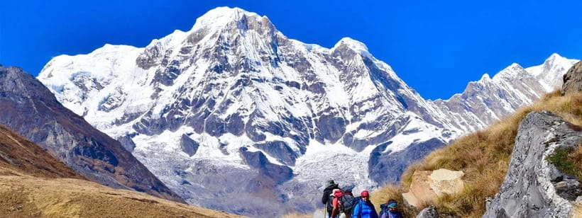Pkr/Kathmandu: 5-Day Annapurna Base Camp & Hot spring Trek - Sunrise near Machhapuchare Base Camp