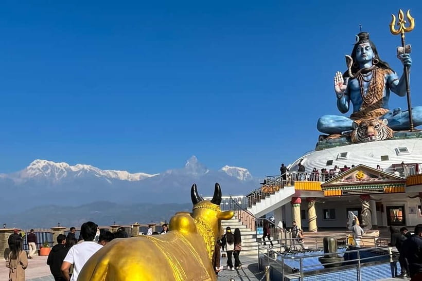 Pokhara: 1-Day World Peace Pagoda and Lord Shiva Statue Trek - Lunch and the return toward Damside