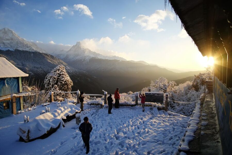 Pokhara: 7 Day Annapurna Base Camp Trek - Day six: Sinuwa to Jhinu Danda and the hot springs
