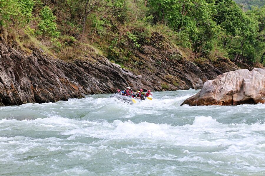 Pokhara: Half Day Upper Seti Rafting & Paragliding adventure - From Lakeside to Hemja in 45 minutes