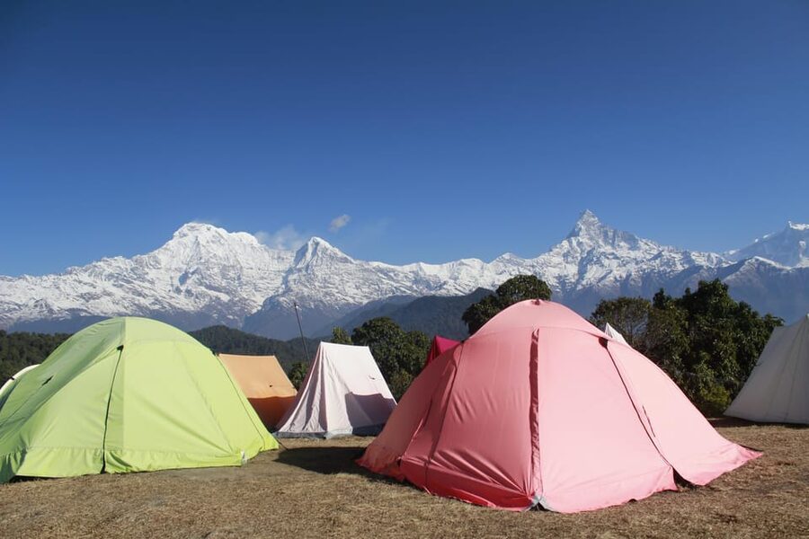 Pokhara: One night camping, campfire stay at Australian camp - From Pokhara to Kande: The Trip Begins on the Road