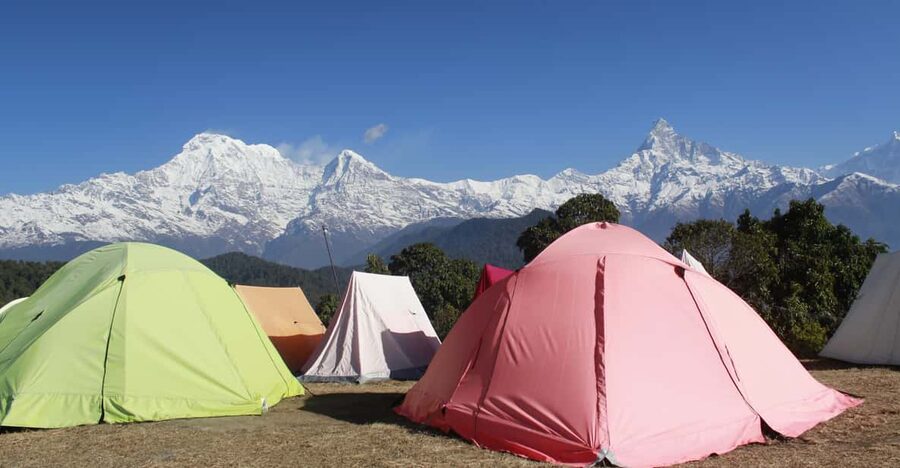 Pokhara: One night camping, campfire stay at Australian camp - Walking Through Forests, Farms, and Gurung Villages
