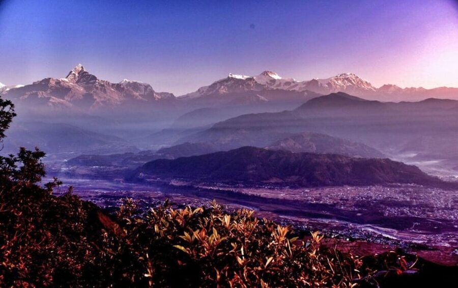 Pokhara Sarangkot : Cable Car (Himalayas) Sunrise Tour - What the mountain view looks like in real conditions