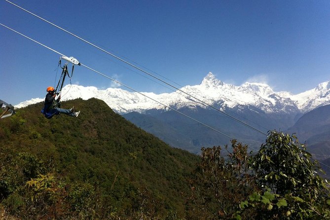 ZipFlyer Nepal - The World's Steepest Zip-line - The Main Ride: Fast, Long, and Far Above the Ground